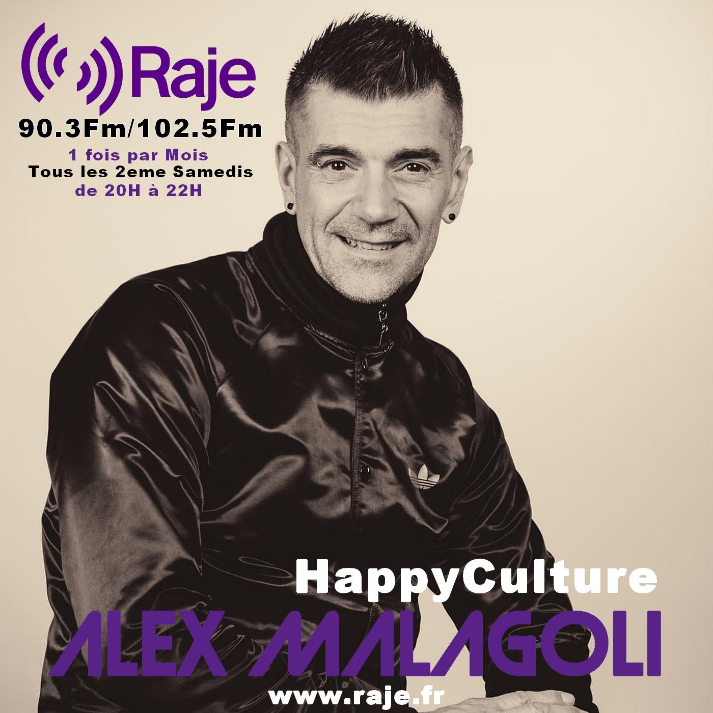 Alex Malagoli débarque sur Raje avec Happyculture ! 100 % house music !